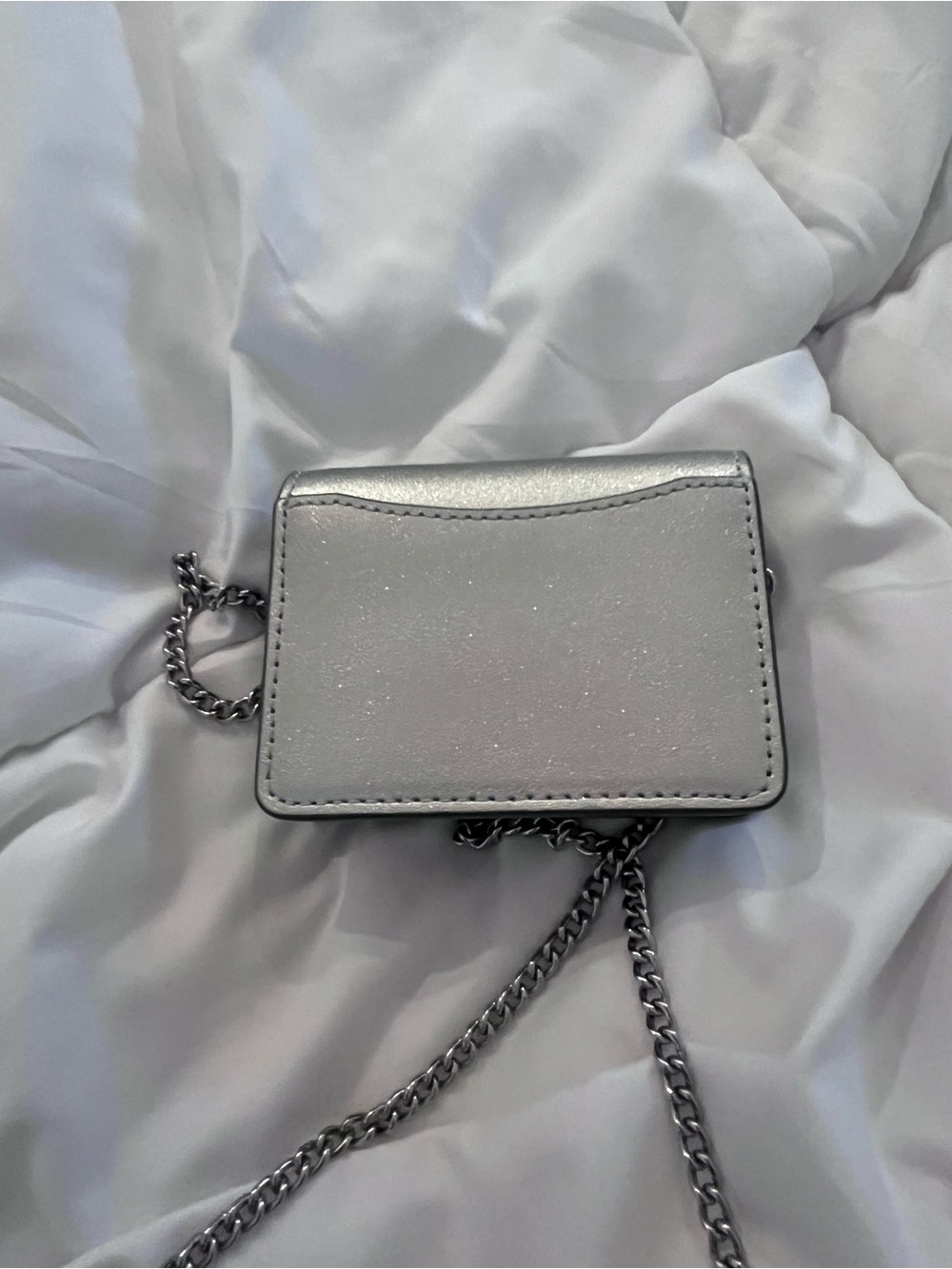 Coach Silver Mini Chain Crossbody Wallet - Picture 2 of 6